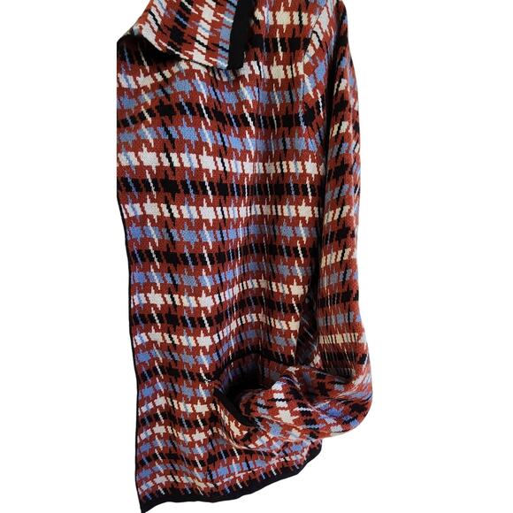 Tahari Houndstooth Open Cardigan Sweater Blazer M Perfect w/ High Waisted Pants - Picture 15 of 16